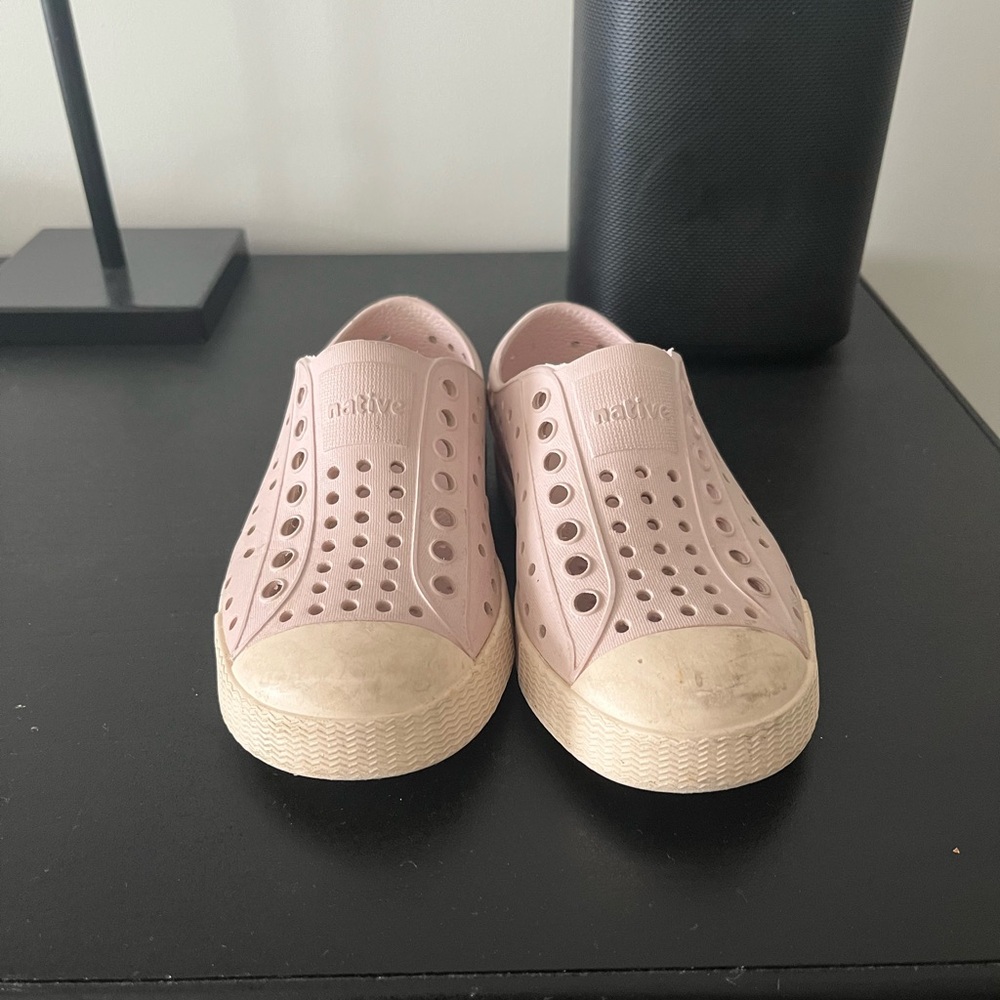 Native Kids Blush Pink Slip-On Sneakers